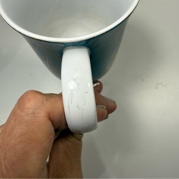 Liberty of London for Target Teal Peacock Mug - Picture 3 of 6